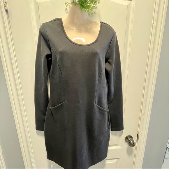 🌸3 for $30 NWT Vero Moda Black Dress Mini long sleeves Size L - Picture 10 of 12